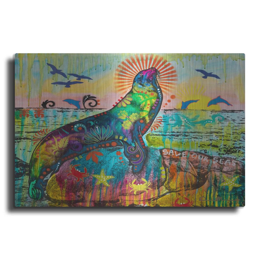 'Save Our Seas 3' by Dean Russo – Metal Wall Art