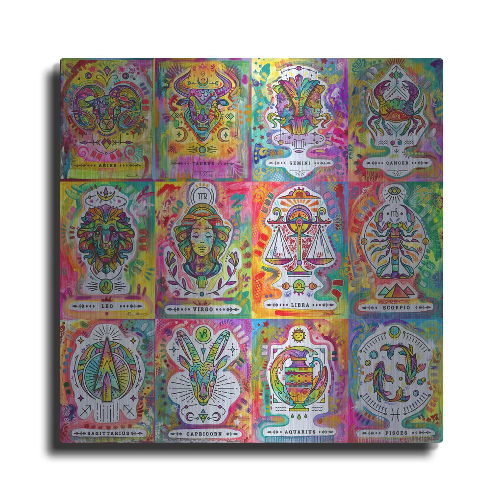 'Zodiac Calendar' by Dean Russo – Metal Wall Art