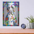 'Heart Pittie' by Dean Russo – Metal Wall Art, 12x16 room view