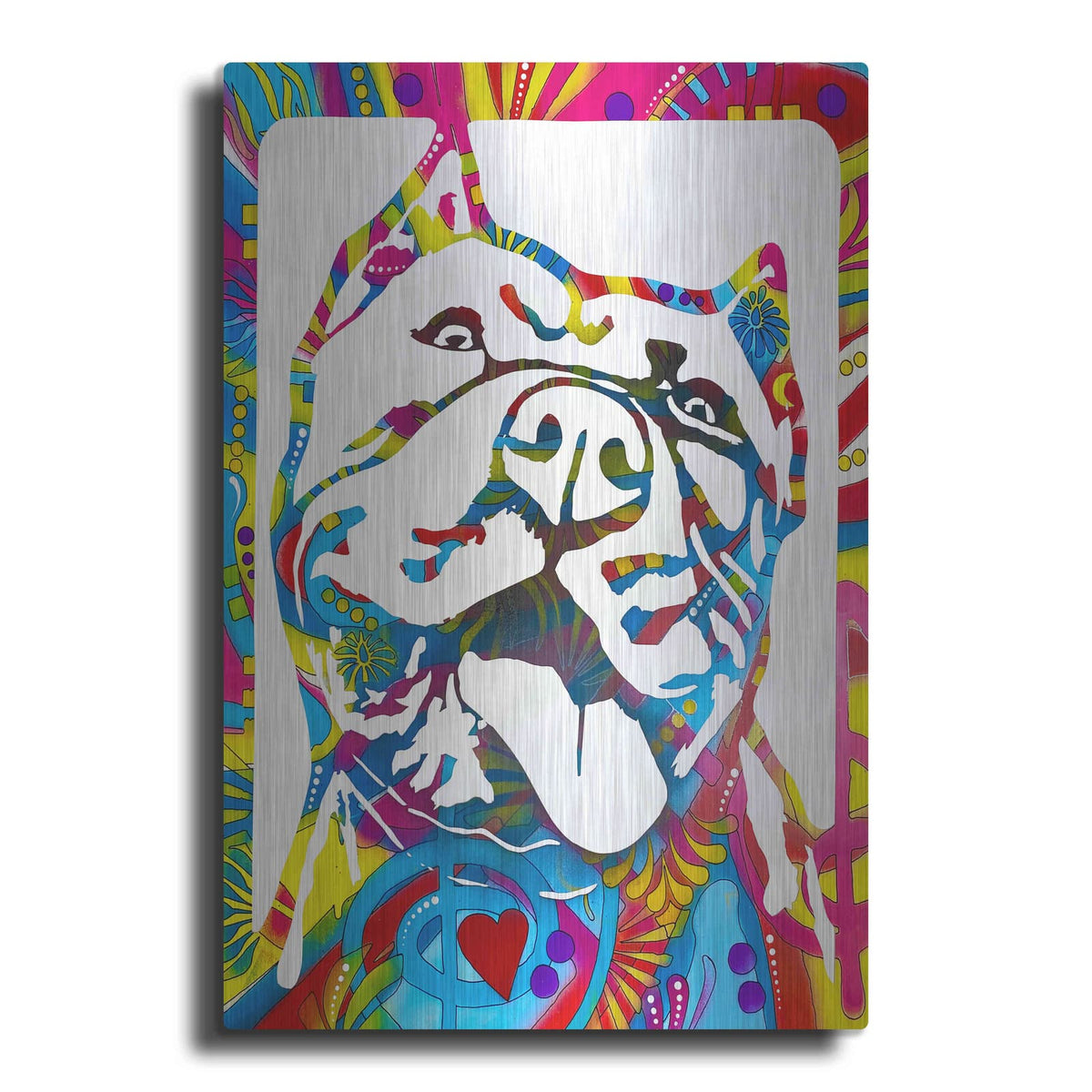 'Love Pittie' by Dean Russo – Metal Wall Art