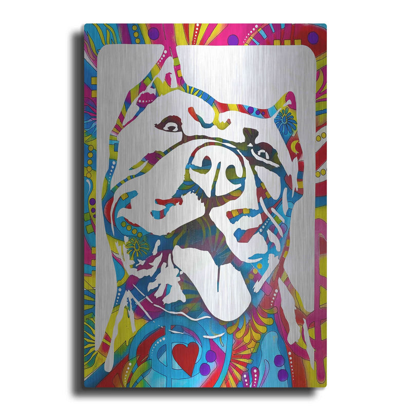 'Love Pittie' by Dean Russo – Metal Wall Art