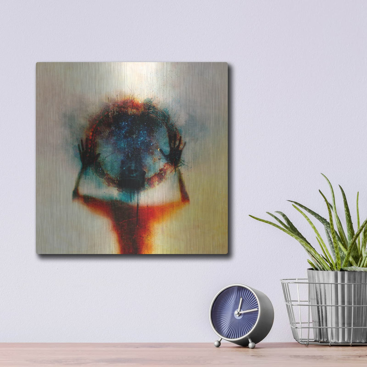 'Closer' by Mario Sanchez Nevado – Metal Wall Art, 12x12 room view