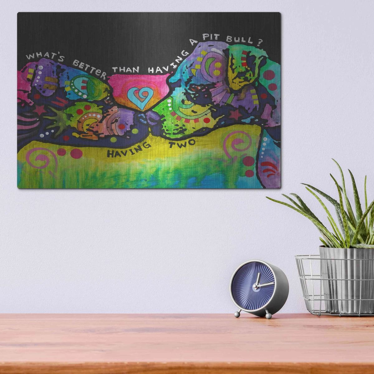 'Whats Better 2' by Dean Russo – Metal Wall Art, 16x12 room view