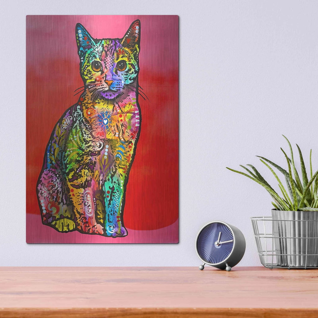 'Loving Cat' by Dean Russo – Metal Wall Art, 12x16 room view