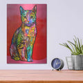 'Loving Cat' by Dean Russo – Metal Wall Art, 12x16 room view