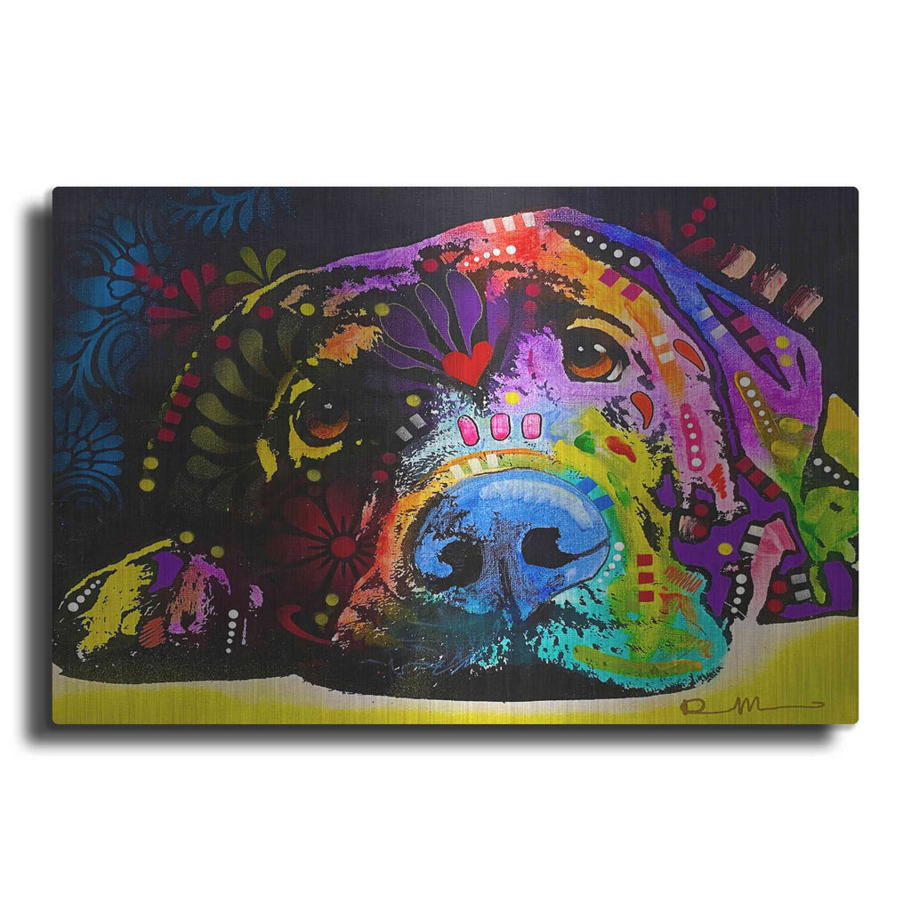 'Lying Lab 2' by Dean Russo – Metal Wall Art