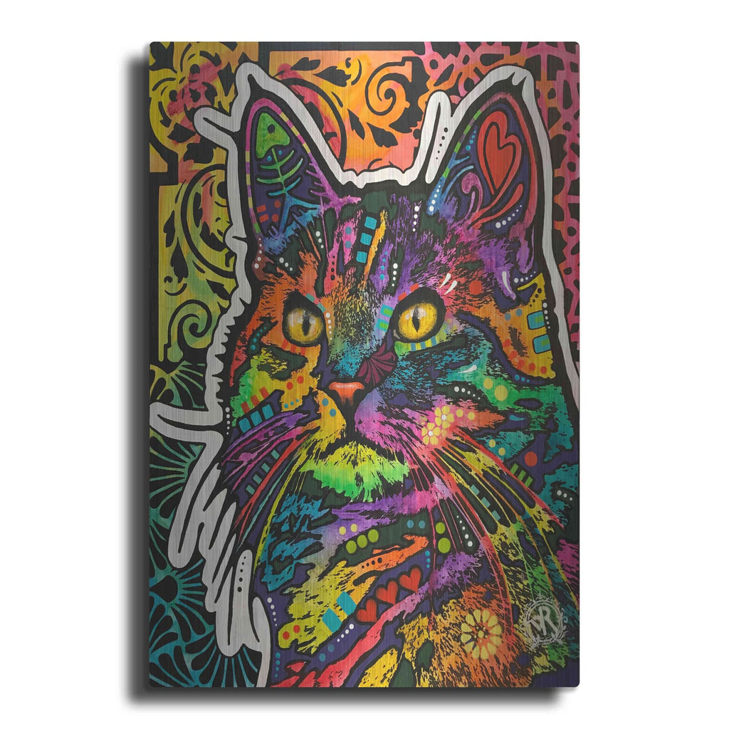 'Necessity Cat' by Dean Russo – Metal Wall Art