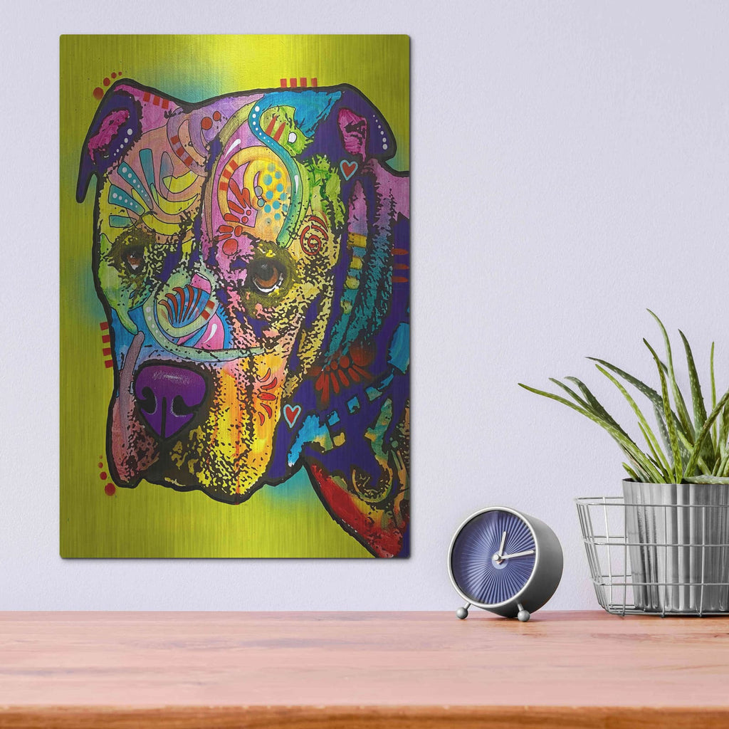 'Please Repeat I Wasn’t Listening' by Dean Russo – Metal Wall Art, 12x16 room view