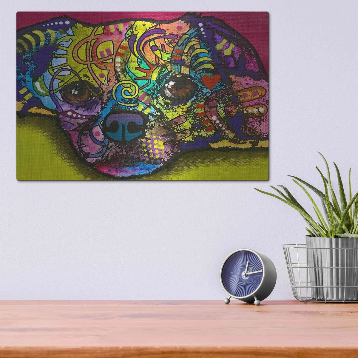 'A Little Tuckered' by Dean Russo – Metal Wall Art, 16x12 room view