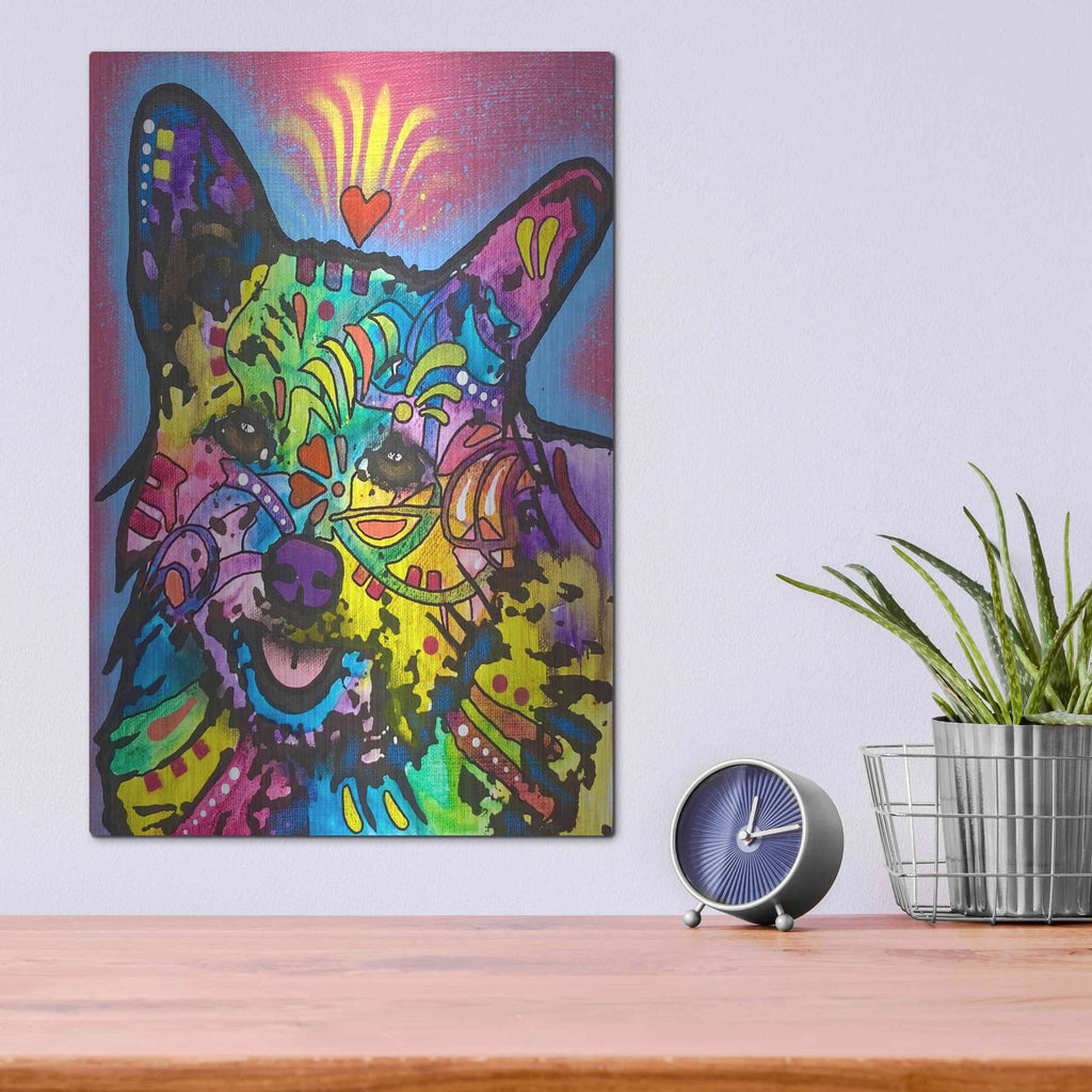 'Always Down For Snuggle Town' by Dean Russo – Metal Wall Art, 12x16 room view