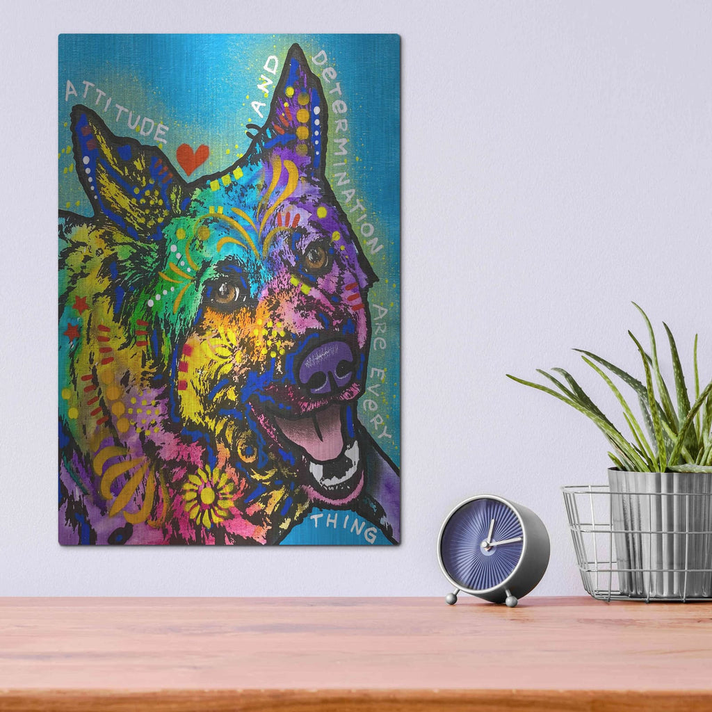 'Attitude And Determination' by Dean Russo – Metal Wall Art, 12x16 room view