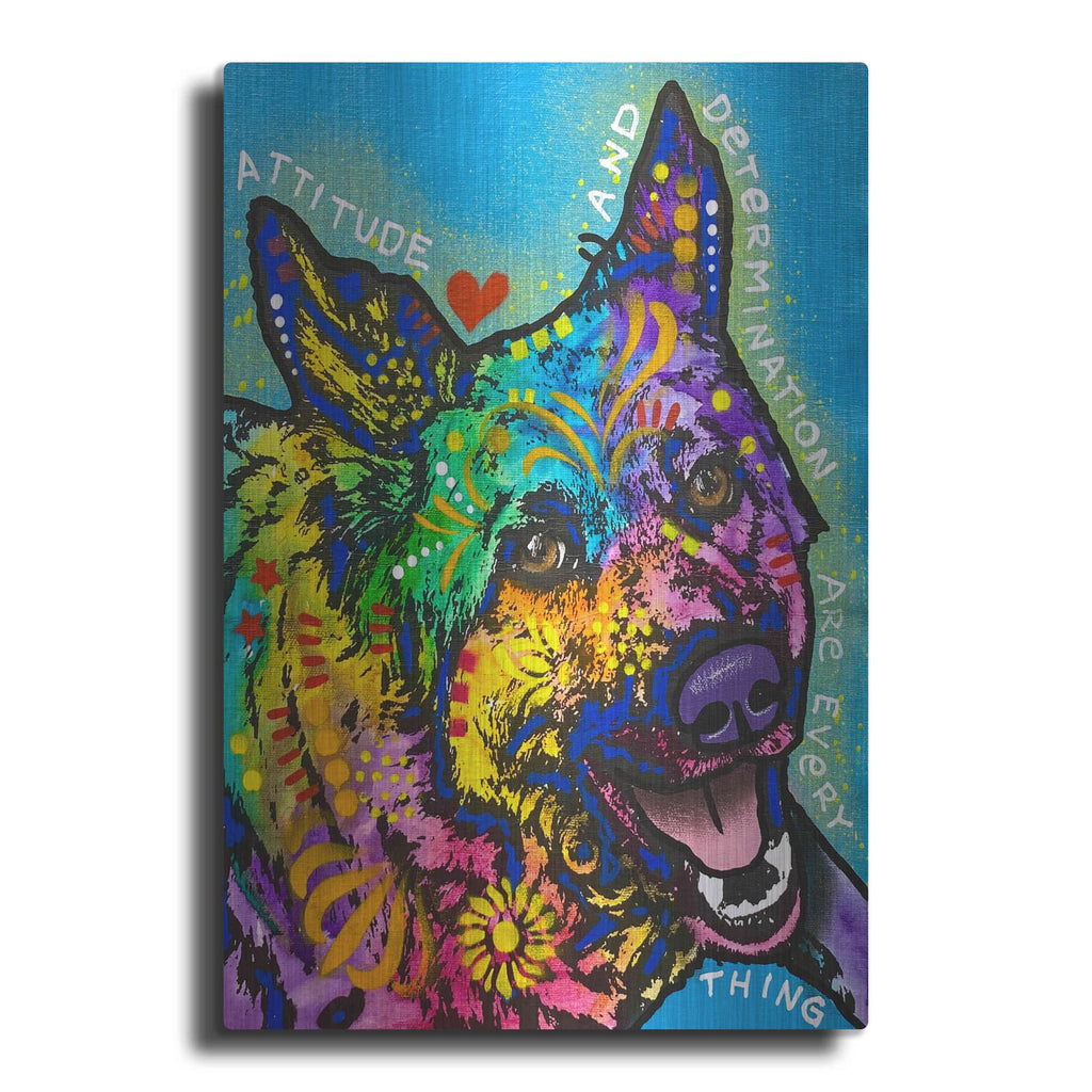 'Attitude And Determination' by Dean Russo – Metal Wall Art