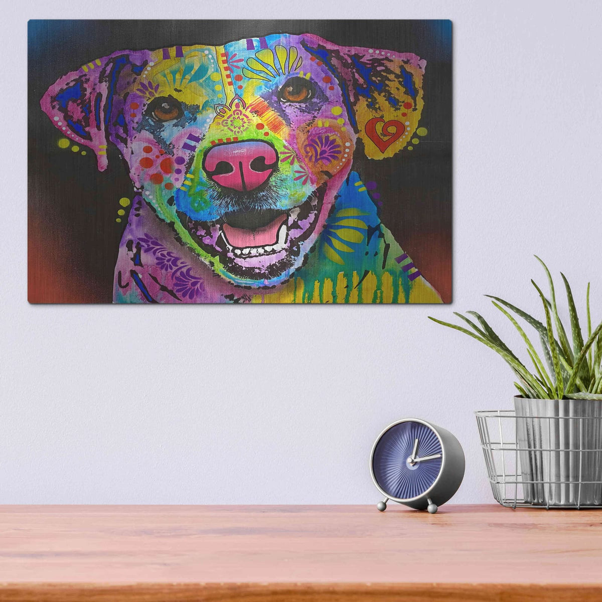 'Our Time Is Precious To Me' by Dean Russo – Metal Wall Art, 16x12 room view
