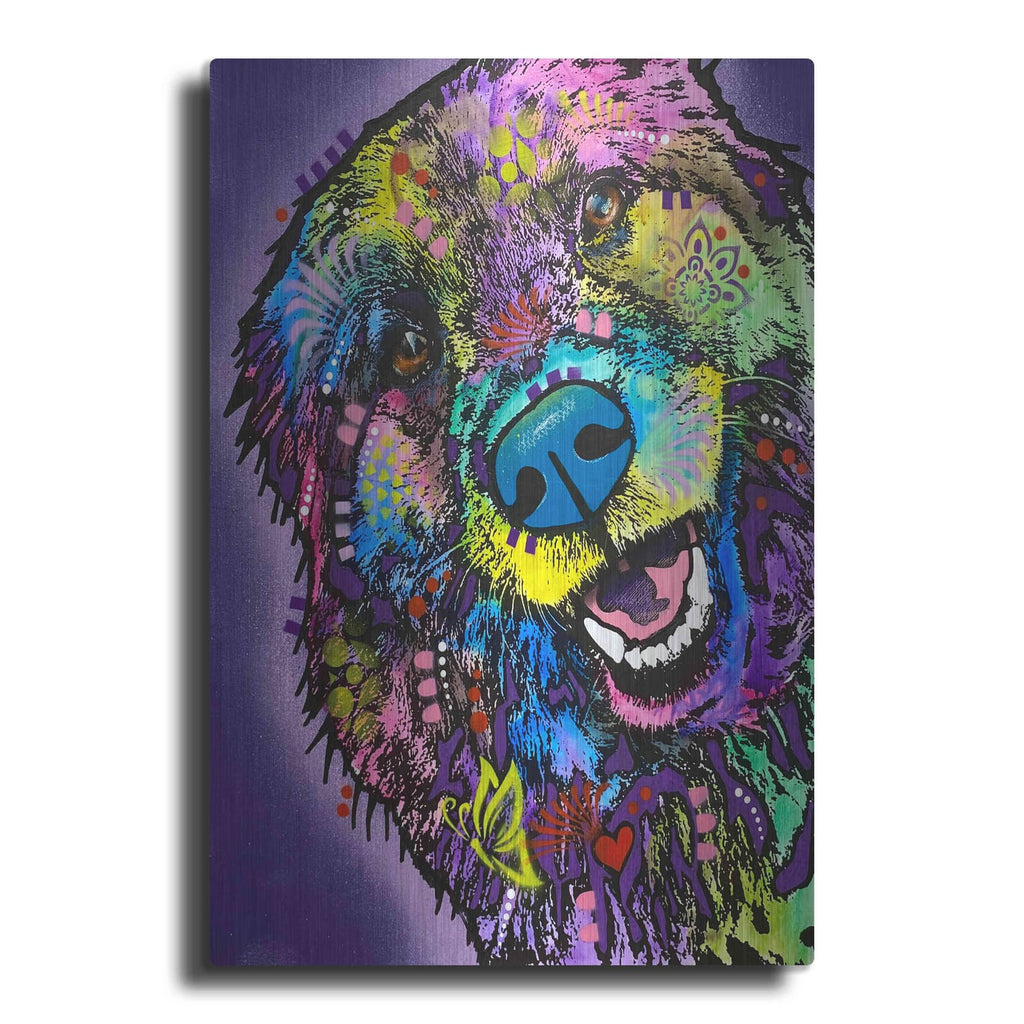 'Floofer Fren' by Dean Russo – Metal Wall Art