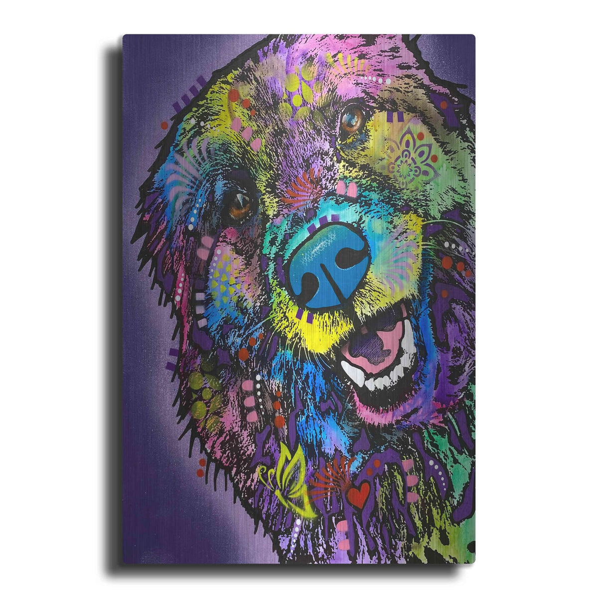 'Floofer Fren' by Dean Russo – Metal Wall Art