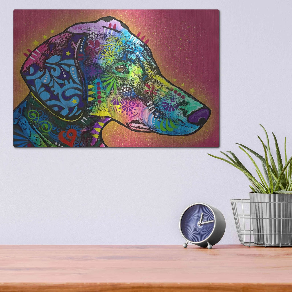 'Watching Your Back' by Dean Russo – Metal Wall Art, 16x12 room view