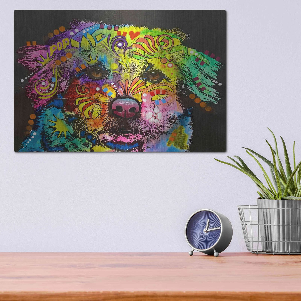 'We Don't Need No Stinkin Baths' by Dean Russo – Metal Wall Art, 16x12 room view