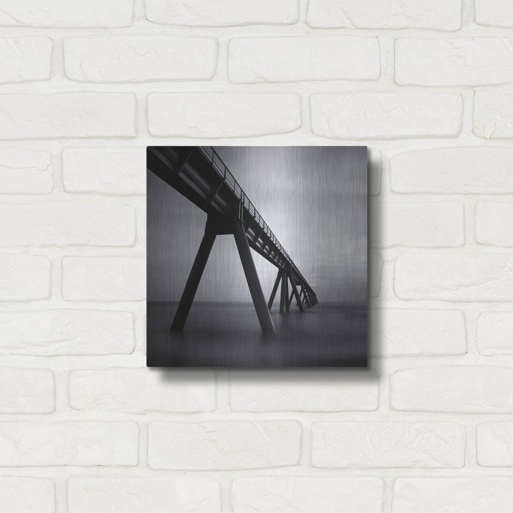 Luxe Metal Art 'Wharf de la Salie' by Nina Papiorek, Metal Wall Art,12x12