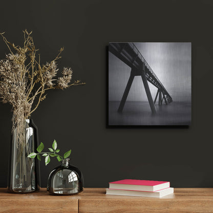 Luxe Metal Art 'Wharf de la Salie' by Nina Papiorek, Metal Wall Art,12x12