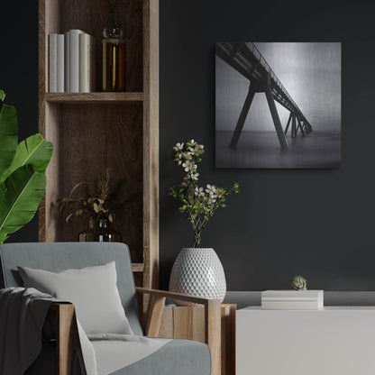 Luxe Metal Art 'Wharf de la Salie' by Nina Papiorek, Metal Wall Art,24x24