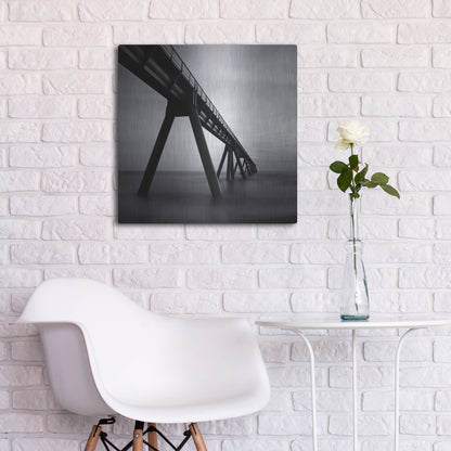 Luxe Metal Art 'Wharf de la Salie' by Nina Papiorek, Metal Wall Art,24x24