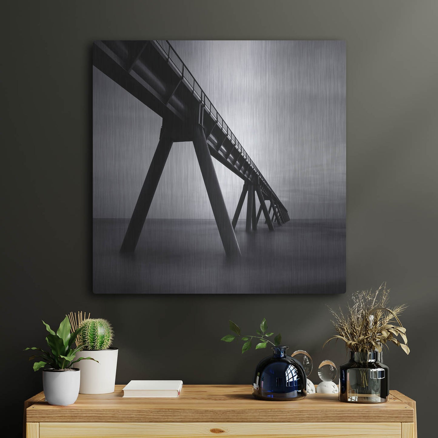 Luxe Metal Art 'Wharf de la Salie' by Nina Papiorek, Metal Wall Art,24x24