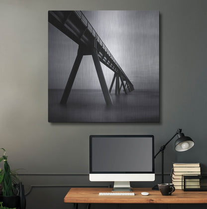 Luxe Metal Art 'Wharf de la Salie' by Nina Papiorek, Metal Wall Art,36x36