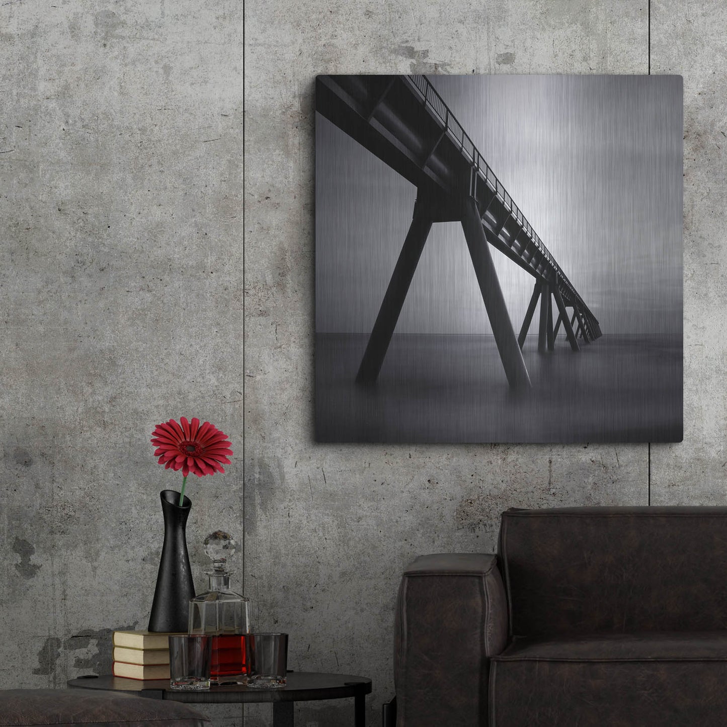 Luxe Metal Art 'Wharf de la Salie' by Nina Papiorek, Metal Wall Art,36x36