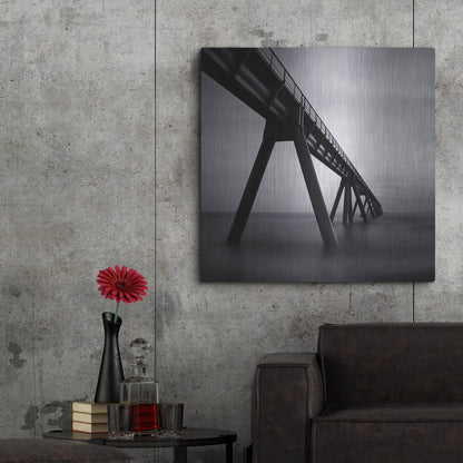 Luxe Metal Art 'Wharf de la Salie' by Nina Papiorek, Metal Wall Art,36x36