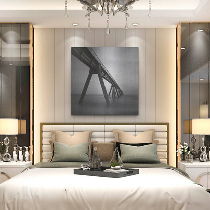 Luxe Metal Art 'Wharf de la Salie' by Nina Papiorek, Metal Wall Art,36x36