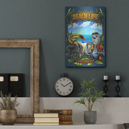 Luxe Metal Art 'Beach Life' by Flyland Designs, Metal Wall Art,12x16