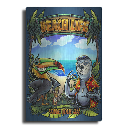 Luxe Metal Art 'Beach Life' by Flyland Designs, Metal Wall Art