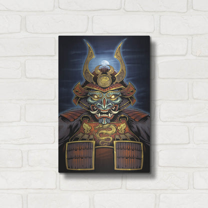Luxe Metal Art 'Samurai' by Flyland Designs, Metal Wall Art,12x16