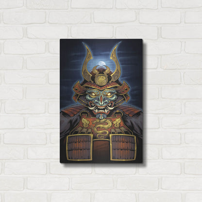 Luxe Metal Art 'Samurai' by Flyland Designs, Metal Wall Art,16x24