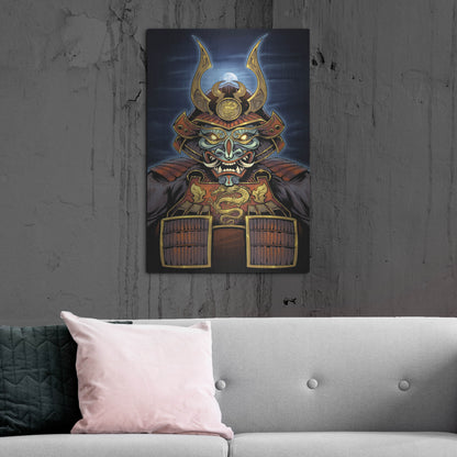 Luxe Metal Art 'Samurai' by Flyland Designs, Metal Wall Art,24x36