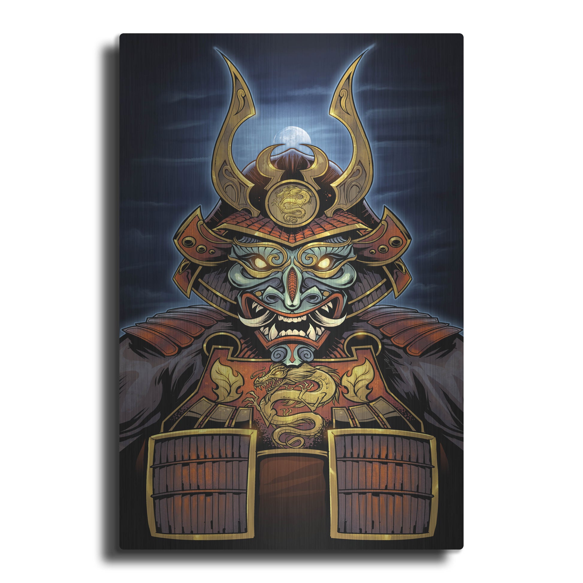 Luxe Metal Art 'Samurai' by Flyland Designs, Metal Wall Art