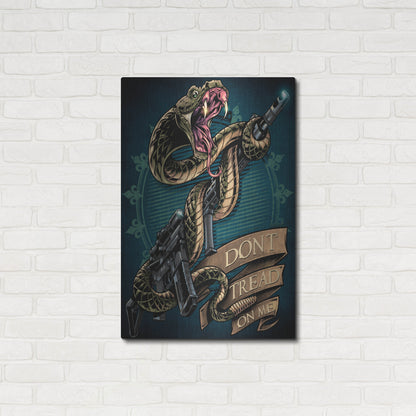 Luxe Metal Art 'Snake and Rifle T-Shirt Template' by Flyland Designs, Metal Wall Art,24x36