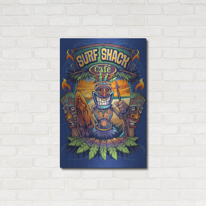 Luxe Metal Art 'Big Kahuna Tiki Man Licensing' by Flyland Designs, Metal Wall Art,24x36