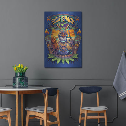 Luxe Metal Art 'Big Kahuna Tiki Man Licensing' by Flyland Designs, Metal Wall Art,24x36