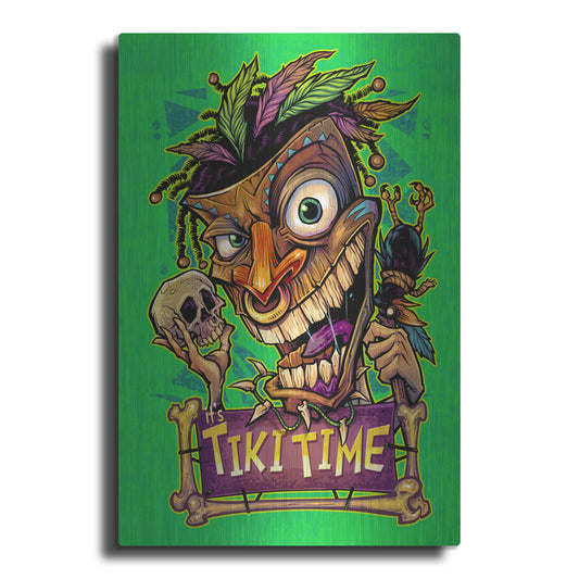 Luxe Metal Art 'It's Tiki Time' by Flyland Designs, Metal Wall Art