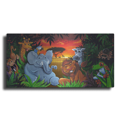 Luxe Metal Art 'Jungle Mural' by Flyland Designs, Metal Wall Art