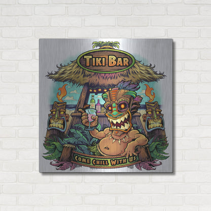 Luxe Metal Art 'Tiki Bar' by Flyland Designs, Metal Wall Art,36x36
