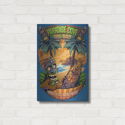 Luxe Metal Art 'Tiki Man Hammock' by Flyland Designs, Metal Wall Art,16x24