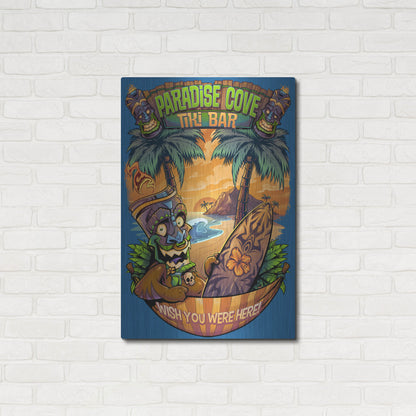 Luxe Metal Art 'Tiki Man Hammock' by Flyland Designs, Metal Wall Art,24x36