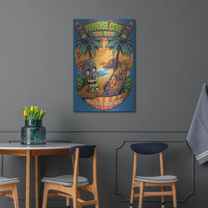 Luxe Metal Art 'Tiki Man Hammock' by Flyland Designs, Metal Wall Art,24x36