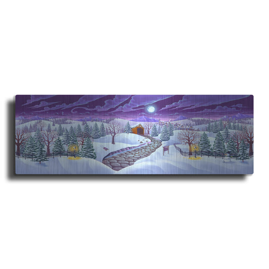 Luxe Metal Art 'Christmas Woods' by Flyland Designs, Metal Wall Art