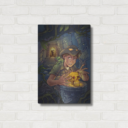 Luxe Metal Art 'Explorer' by Flyland Designs, Metal Wall Art,16x24