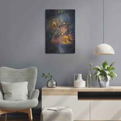 Luxe Metal Art 'Explorer' by Flyland Designs, Metal Wall Art,16x24