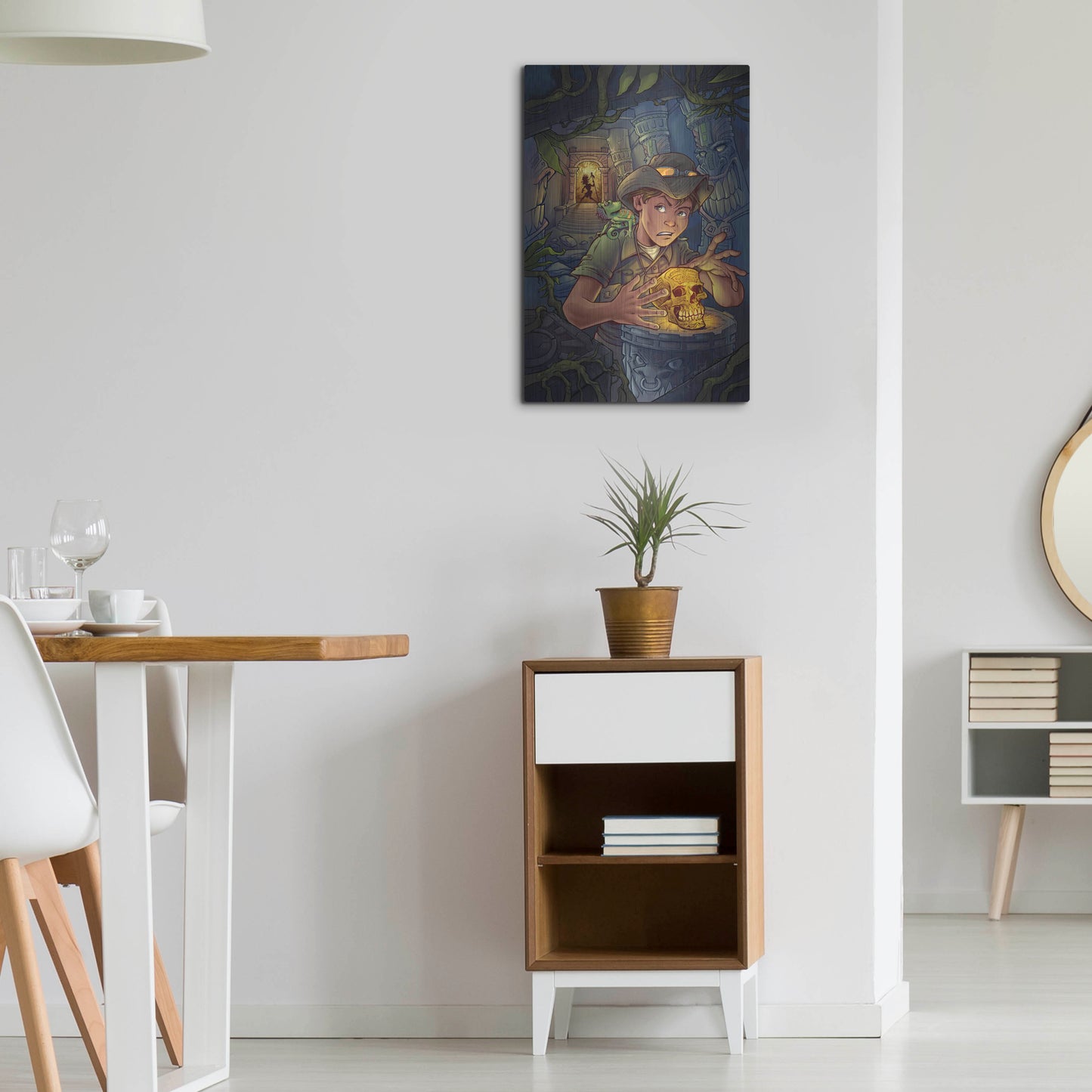 Luxe Metal Art 'Explorer' by Flyland Designs, Metal Wall Art,16x24