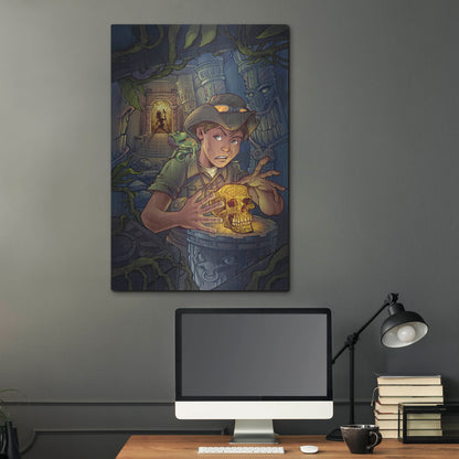 Luxe Metal Art 'Explorer' by Flyland Designs, Metal Wall Art,24x36